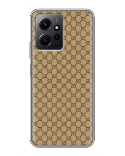 Чехол для Xiaomi Redmi Note 12 с картинкой «Gucci — классический беж»