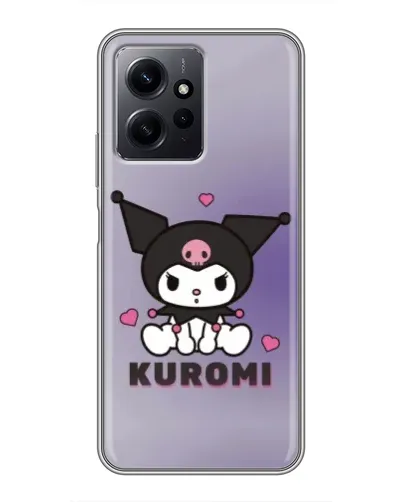 Чехол для Xiaomi Redmi Note 12 с картинкой «Kuromi — фиолетовый арт»