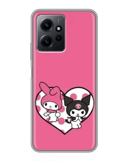 Чехол для Xiaomi Redmi Note 12 с картинкой «Kuromi и My Melody»
