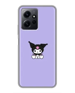 Чехол для Xiaomi Redmi Note 12 с картинкой «Kuromi — фиолетовый минимализм»