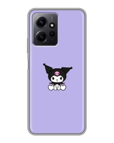Чехол для Xiaomi Redmi Note 12 с картинкой «Kuromi — фиолетовый минимализм»