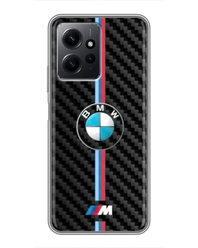 Чехол для Xiaomi Redmi Note 12 с картинкой «Эмблема BMW и карбон» Чехол для Xiaomi Redmi Note 12 с картинкой «Эмблема BMW и карбон»