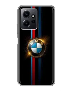 Чехол для Xiaomi Redmi Note 12 с картинкой «BMW M-Power неон»