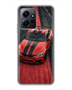 Чехол для Xiaomi Redmi Note 12 с картинкой «BMW на красной дорожке»