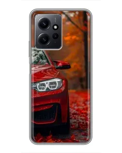 Чехол для Xiaomi Redmi Note 12 с картинкой «Осенняя BMW M4»