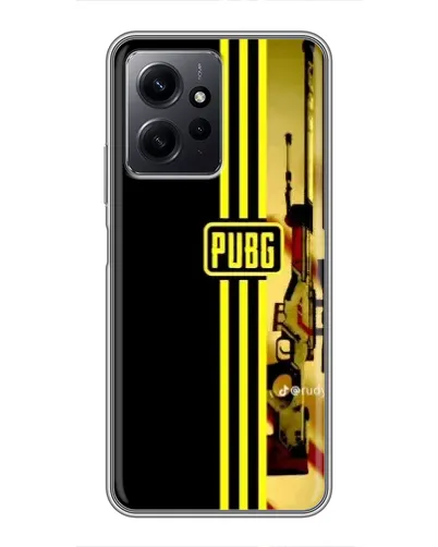 Чехол для Xiaomi Redmi Note 12 с картинкой «PUBG — камуфляжный шлем»