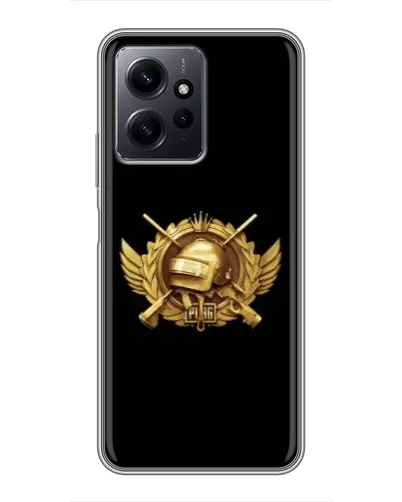 Чехол для Xiaomi Redmi Note 12 с картинкой «PUBG — оранжевый градиент»