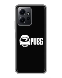 Чехол для Xiaomi Redmi Note 12 с картинкой «PUBG — классический лого»