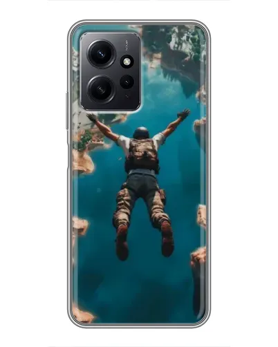 Чехол для Xiaomi Redmi Note 12 с картинкой «PUBG — свободное падение»
