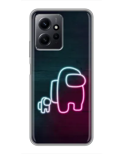 Чохол для Xiaomi Redmi Note 12 з картинкою «Among Us неон-арт»