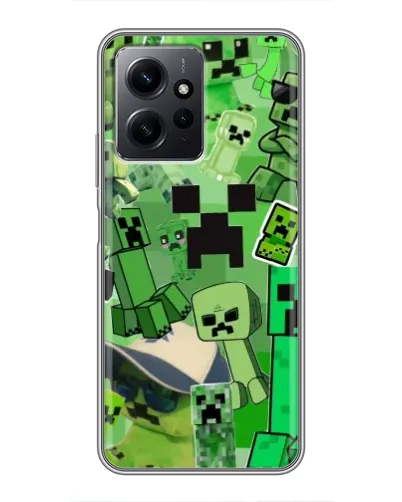 Чехол для Xiaomi Redmi Note 12 с картинкой «Криперы Minecraft» Чехол для Xiaomi Redmi Note 12 с картинкой «Криперы Minecraft»