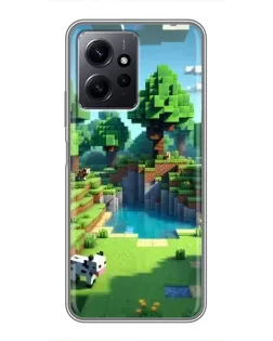 Чехол для Xiaomi Redmi Note 12 с картинкой «Minecraft летний день»