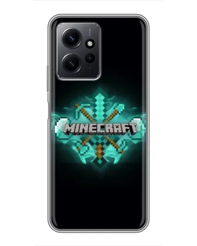 Чехол для Xiaomi Redmi Note 12 с картинкой «Minecraft Diamond лого» Чехол для Xiaomi Redmi Note 12 с картинкой «Minecraft Diamond лого»