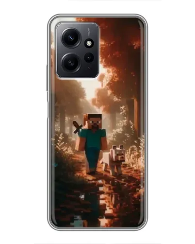 Чехол для Xiaomi Redmi Note 12 с картинкой «Стив в лесу» Чехол для Xiaomi Redmi Note 12 с картинкой «Стив в лесу»