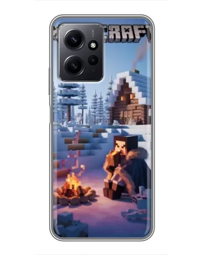 Чехол для Xiaomi Redmi Note 12 с картинкой «Зимний Minecraft» Чехол для Xiaomi Redmi Note 12 с картинкой «Зимний Minecraft»
