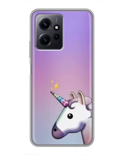 Чехол для Xiaomi Redmi Note 12 с картинкой «Единорог градиент»