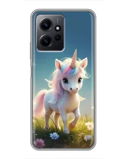 Чехол для Xiaomi Redmi Note 12 с картинкой «Единорог на поляне» Чехол для Xiaomi Redmi Note 12 с картинкой «Единорог на поляне»