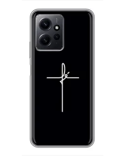 Чехол для Xiaomi Redmi Note 12 с картинкой «Тонкий крест»