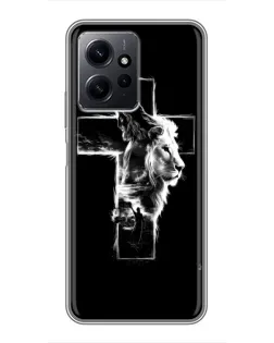 Чехол для Xiaomi Redmi Note 12 с картинкой «Сияющий крест Jesus»