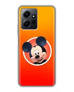 Чехол для Xiaomi Redmi Note 12 с картинкой «Mickey в круге»