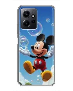 Чехол для Xiaomi Redmi Note 12 с картинкой «Mickey и мыльные пузыри» Чехол для Xiaomi Redmi Note 12 с картинкой «Mickey и мыльные пузыри»
