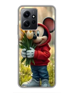 Чехол для Xiaomi Redmi Note 12 с картинкой «Микки с тюльпанами» Чехол для Xiaomi Redmi Note 12 с картинкой «Микки с тюльпанами»