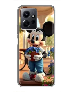 Чехол для Xiaomi Redmi Note 12 с картинкой «Микки садовод»