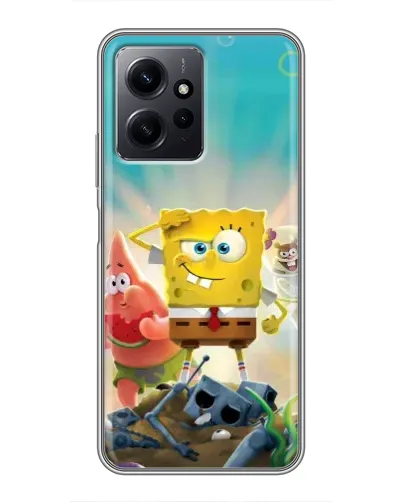 Чехол для Xiaomi Redmi Note 12 с картинкой «Спанч Боб победитель» Чехол для Xiaomi Redmi Note 12 с картинкой «Спанч Боб победитель»