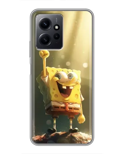 Чехол для Xiaomi Redmi Note 12 с картинкой «Сияющий Спанч Боб» Чехол для Xiaomi Redmi Note 12 с картинкой «Сияющий Спанч Боб»