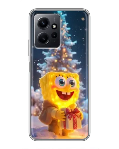 Чехол для Xiaomi Redmi Note 12 с картинкой «Рождественский Спанч Боб» Чехол для Xiaomi Redmi Note 12 с картинкой «Рождественский Спанч Боб»