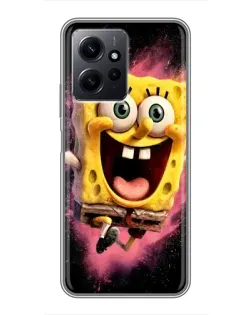 Чехол для Xiaomi Redmi Note 12 с картинкой «Взрывной Спанч Боб»