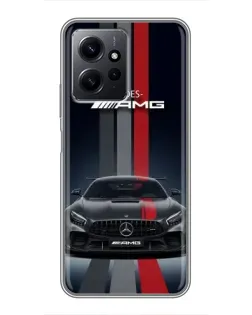 Чохол для Xiaomi Redmi Note 12 з картинкою «Mercedes — білий карбон» Чохол для Xiaomi Redmi Note 12 з картинкою «Mercedes — білий карбон»