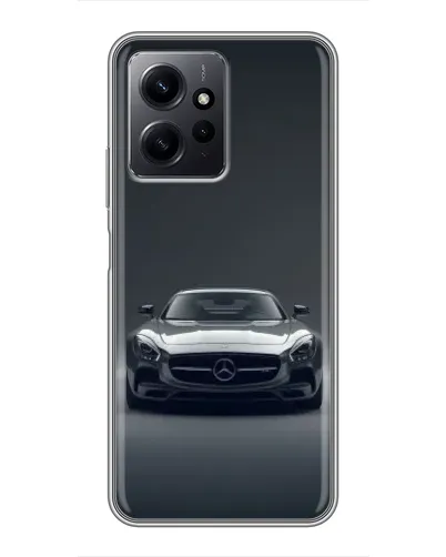 Чехол для Xiaomi Redmi Note 12 с картинкой «Mercedes на черном» Чехол для Xiaomi Redmi Note 12 с картинкой «Mercedes на черном»