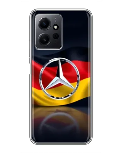 Чехол для Xiaomi Redmi Note 12 с картинкой «Mercedes — флаг Германии» Чехол для Xiaomi Redmi Note 12 с картинкой «Mercedes — флаг Германии»