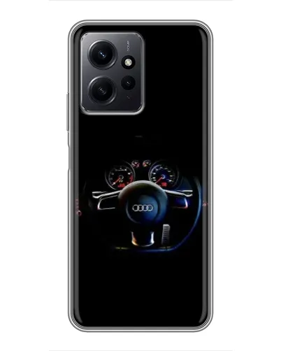 Чохол для Xiaomi Redmi Note 12 з картинкою «Салон Audi — кермо» Чохол для Xiaomi Redmi Note 12 з картинкою «Салон Audi — кермо»