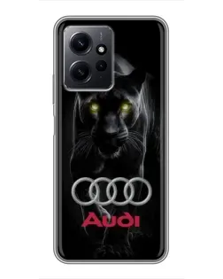 Чохол для Xiaomi Redmi Note 12 з картинкою «Пантера та Audi»