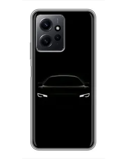 Чохол для Xiaomi Redmi Note 12 з картинкою «Погляд Audi у темряві»