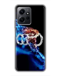 Чохол для Xiaomi Redmi Note 12 з картинкою «Енергія лого Audi»