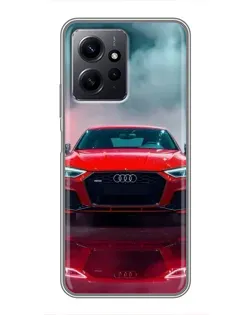 Чохол для Xiaomi Redmi Note 12 з картинкою «Audi RS — червоний стиль»