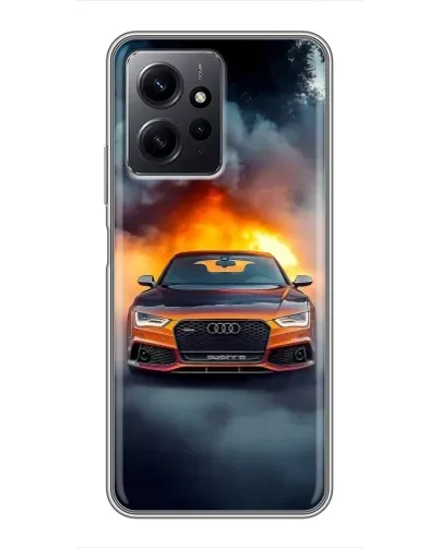 Чохол для Xiaomi Redmi Note 12 з картинкою «Audi у вогняному диму» Чохол для Xiaomi Redmi Note 12 з картинкою «Audi у вогняному диму»