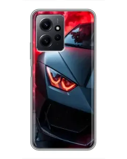 Чохол для Xiaomi Redmi Note 12 з картинкою «Lamborghini червоне сяйво» Чохол для Xiaomi Redmi Note 12 з картинкою «Lamborghini червоне сяйво»