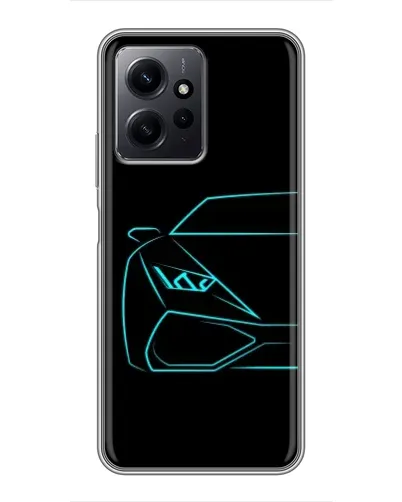 Чохол для Xiaomi Redmi Note 12 з картинкою «Блакитний силует Lamborghini» Чохол для Xiaomi Redmi Note 12 з картинкою «Блакитний силует Lamborghini»