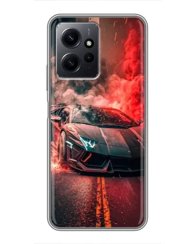 Чохол для Xiaomi Redmi Note 12 з картинкою «Lamborghini червоний дим» Чохол для Xiaomi Redmi Note 12 з картинкою «Lamborghini червоний дим»