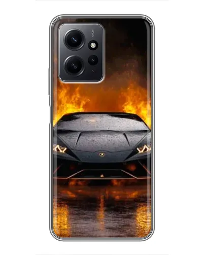 Чохол для Xiaomi Redmi Note 12 з картинкою «Lamborghini у вогні» Чохол для Xiaomi Redmi Note 12 з картинкою «Lamborghini у вогні»