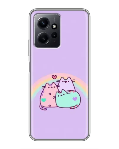 Чехол для Xiaomi Redmi Note 12 с картинкой «Радужные Пушины»