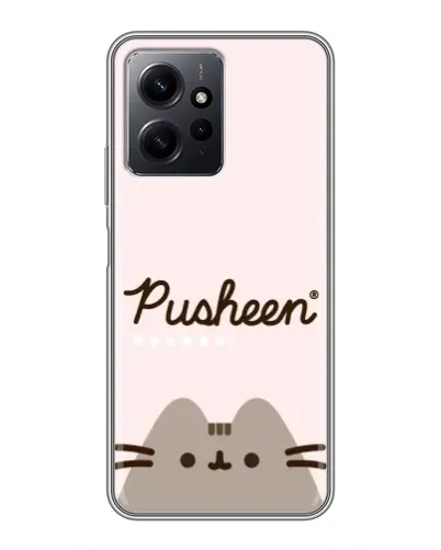 Чехол для Xiaomi Redmi Note 12 с картинкой «Pusheen логотип»