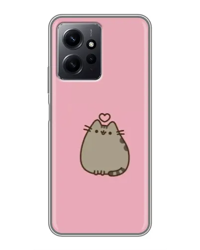 Чехол для Xiaomi Redmi Note 12 с картинкой «Pusheen сердце»