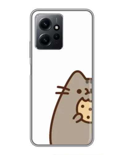 Чехол для Xiaomi Redmi Note 12 с картинкой «Пушин с печеньем»