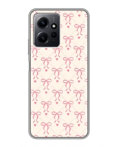 Чехол для Xiaomi Redmi Note 12 с картинкой «Розовые бантики Coquette» Чехол для Xiaomi Redmi Note 12 с картинкой «Розовые бантики Coquette»