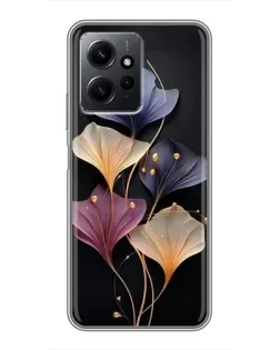 Чохол для Xiaomi Redmi Note 12 з картинкою «Лілові квіти грації»